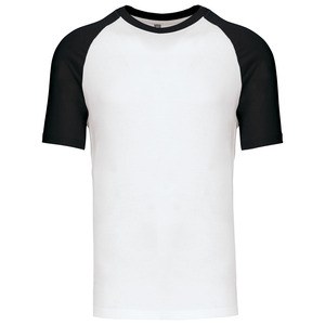 Kariban K330 - BASE BALL - CONTRAST T-SHIRT White/Black