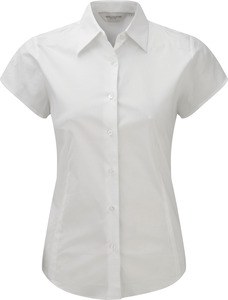 Russell Collection RU947F - Ladies' Short Sleeve Fitted Shirt White