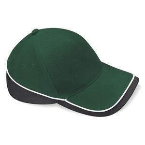 Beechfield B171 - Teamwear Competition Cap Bottle Green/Black/White