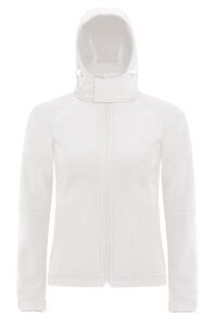 B&C Collection B630F - Hooded softshell /women White