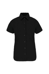 Kariban K532 - LADIES' SHORT SLEEVE STRETCH SHIRT Black