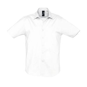 SOL'S 17030 - Broadway Short Sleeve Stretch Men's Shirt White