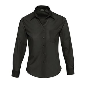 SOL'S 16060 - Executive Long Sleeve Poplin Women's Shirt Black