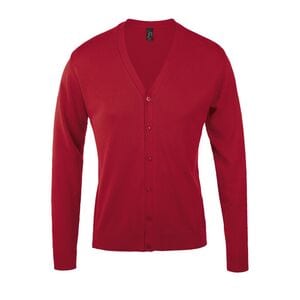 SOL'S 90011 - Golden Men V Neck Knitted Cardigan Red