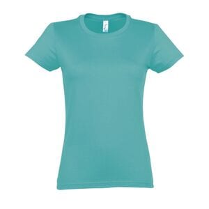 SOL'S 11502 - Imperial WOMEN Round Neck T Shirt Carribean Blue