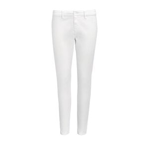 SOL'S 01425 - JULES WOMEN 7/8 Chino Trousers White