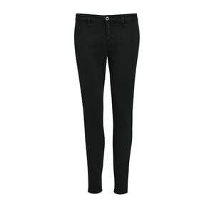 SOL'S 01425 - JULES WOMEN 7/8 Chino Trousers Black