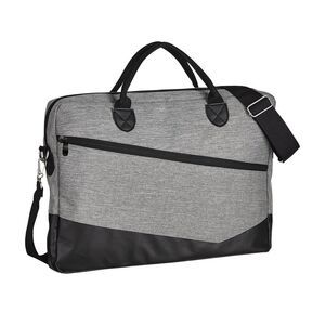 SOL'S 01395 - MANHATTAN 600 D Polyester Briefcase Heather Gray