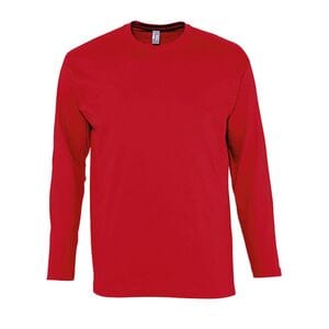 SOL'S 11420 - MONARCH Men's Round Neck Long Sleeve T Shirt Red