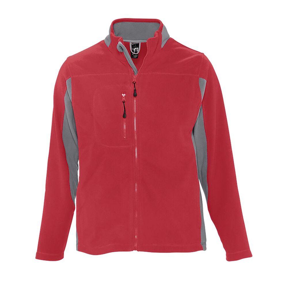 SOL'S 55500 - NORDIC Men's Two Colour Zipped Fleece Jacket