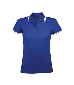 SOL'S 00578 - PASADENA WOMEN Polo Shirt Royal / Blanc