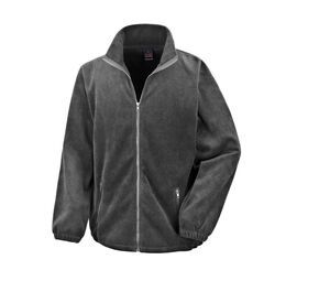 Result RS220 - Men's Long Sleeve Large Zip Fleece Grey