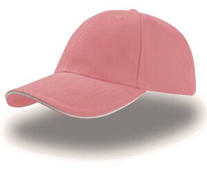 Atlantis AT003 - 6-panel sandwich cap Pink/White