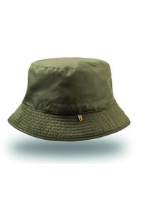 Atlantis AT050 - Reversible and collapsible bucket hat Olive/Kaki