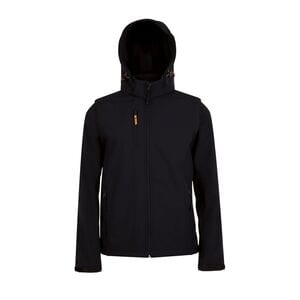 SOL'S 01647 - TRANSFORMER Softshell Jacket With Removable Hood And Sleeves Black