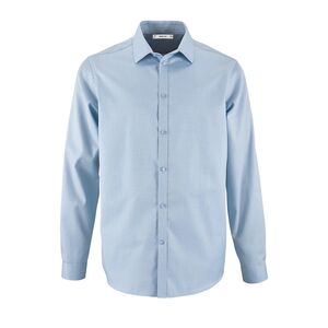 SOL'S 02102 - BRODY MEN Herringbone Shirt Sky Blue