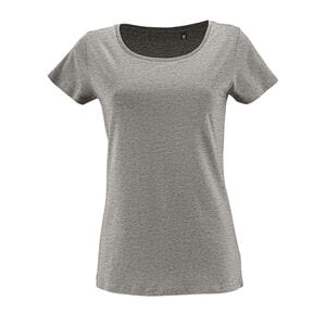 SOL'S 02077 - Milo Women Short Sleeved T Shirt Mixed Grey
