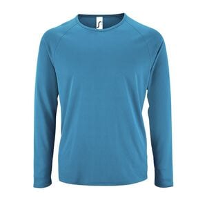 SOL'S 02071 - Sporty Lsl Men Long Sleeve Sports T Shirt Aqua
