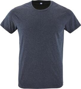 SOL'S 00553 - REGENT FIT Men's Round Neck Close Fitting T Shirt Heather denim