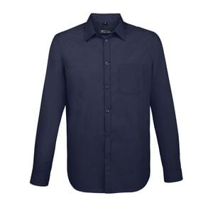 SOL'S 02922 - Baltimore Fit Long Sleeve Poplin Men’S Shirt Dark Blue