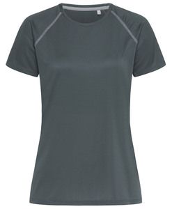 Stedman STE8130 - ACTIVE Team Raglan Women's Round Neck T-Shirt Granite Grey