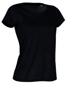 Stedman STE8700 - Crew neck T-shirt for women Stedman - ACTIVE COTTON TOUCH Black Opal
