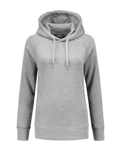 Lemon & Soda LEM3232 - Heavy Sweater Hooded Raglan for her Grey Heather