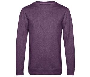 B&C BCU01W - Round neck sweatshirt Heather Purple