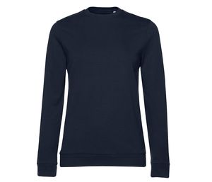 B&C BCW02W - Round neck sweatshirt Navy Blue