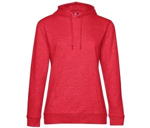 B&C BCW04W - Hooded sweatshirt # woman Heather Red