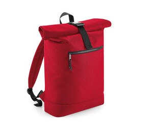 Bag Base BG286 - Roller Zipper Backpack In Recycled Materials Classic Red