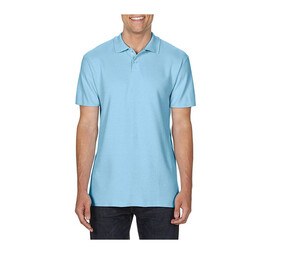 Gildan GN480 - Men's Pique Polo Shirt Blue Light