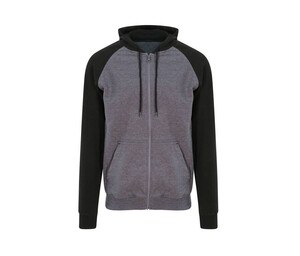 AWDIS JUST HOODS JH063 - Zipped Baseball Sweatshirt