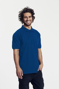 Neutral O20080 - Quilted polo shirt Royal blue