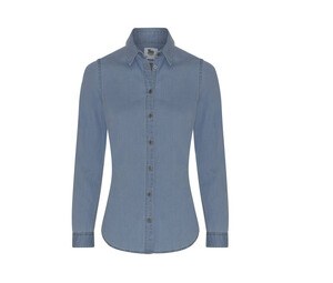 AWDIS SO DENIM SD045 - Denim shirt wife Lucy Light Blue Wash