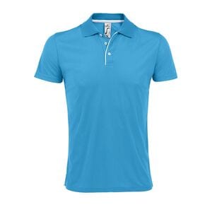SOL'S 01180 - PERFORMER MEN Sports Polo Shirt Aqua