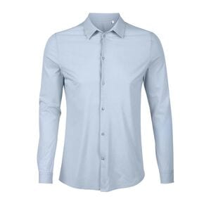 NEOBLU 03198 - Balthazar Men Mercerised Jersey Shirt Soft Blue