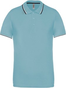 Kariban K250 - MEN'S SHORT SLEEVE POLO SHIRT Sky Blue/Navy/White