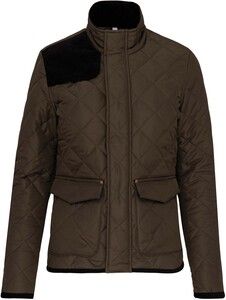 Kariban K6126 - Men's quilted jacket Mossy Green / Black