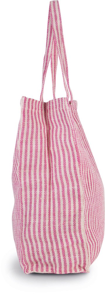 Kimood KI0236 - Shopping bag with stripes in juco