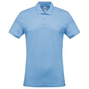 Kariban K254 - Men's short-sleeved piqué polo shirt Sky Blue