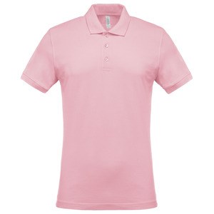 Kariban K254 - Men's short-sleeved piqué polo shirt Pale Pink
