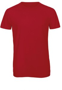 B&C CGTM055 - Men's Triblend Round Neck T-Shirt Red