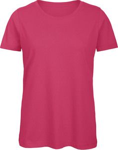 B&C CGTW043 - Women's Organic Inspire round neck T-shirt Fuchsia