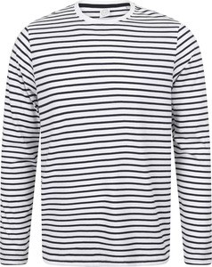 Skinnifit SFM204 - Long-sleeved striped t-shirt