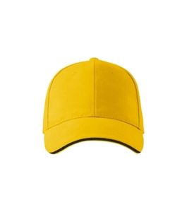 Malfini 306 - Sandwich 6P Cap unisex Yellow