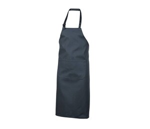 NEWGEN TB101 - Polycotton Bib Apron With Pocket Dark Grey