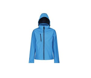Regatta RGA701 - Men's hooded softshell jacket French Blue/Navy