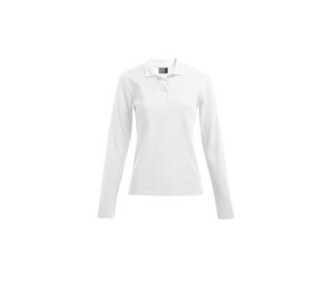 Promodoro PM4605 - Women's long-sleeved polo shirt 220 White