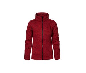 Promodoro PM7725 - Women's knitted fleece jacket Heather Red